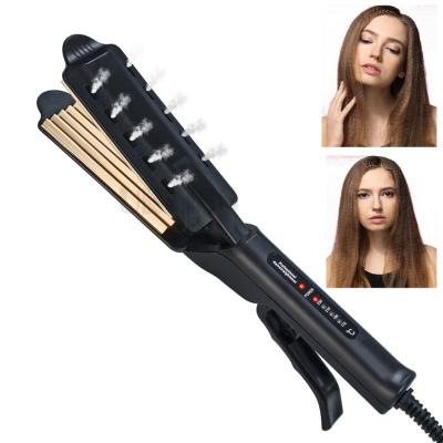 China Salon Commercial Professional Fast Ceramic Wide Plate Ionic Beauty Flat Iron Hair Straightener for sale