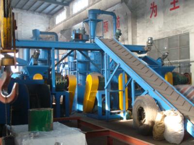 China 5.5KW Full Automatic Waste Tyre Recycling Machine Tire Recycling Line High Efficient for sale