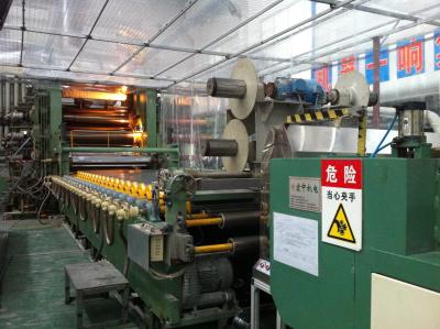 China PLC Controller 4 Roll Calender Machine With Oil Heating Width 1500 Mm-2500 M for sale