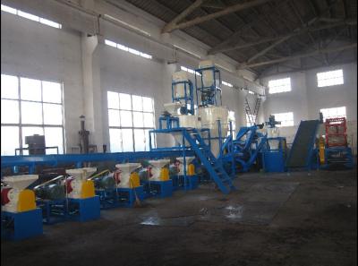 China 500 Kg/H Capacity Waste Tyre Recycling Machine For Crumb Rubber / Tyre Crushin for sale