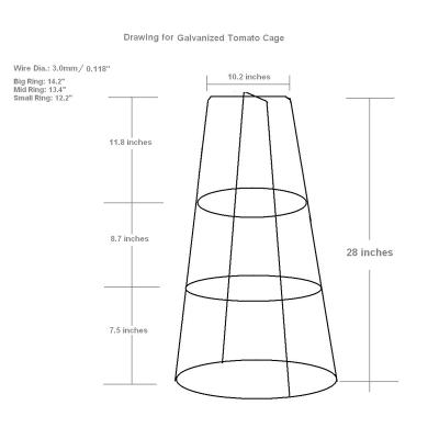 China Suncel Tomato Cage Galvanized After Welding SCTS-010 for sale