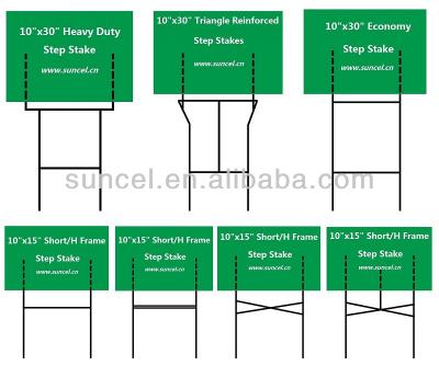 China For Singage Coroplast Sign Stakes - Metal Sign Stakes & Yard Stake & Step Stake for sale