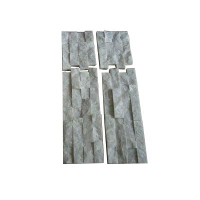 China Modern White Quartz Stacked Stone For Wall Cladding for sale