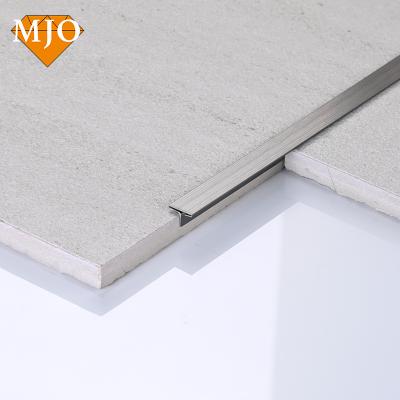 China Hot Selling Contemporary Foshan MJO T Slot Profile Stainless Steel T Profiles For Floor Wall Furniture Decoration 304 Stainless Steel Trim for sale