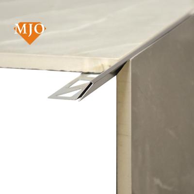 China Foshan MJO Style Modern Minimalist Tile Accessories Corner Trim For Wall Corner Covers 304/316 Stainless Steel Profiles Tile Trim Tile for sale