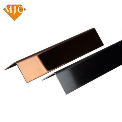 China Modern Foshan Factory MJO Customized V Shape Tile Trim Stainless Steel Tile Edge Trim For Wall Corner Covers 304 Corner Guards for sale