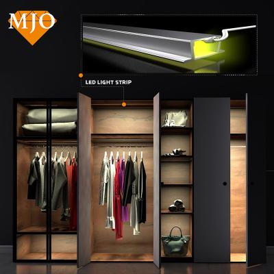 China The OEM Logo Aluminum Profile For Led strip for floor/wall/etc. Foshan MJO Led Strip Light Channel For Wardrobe Decoration Linear Profile Light for sale