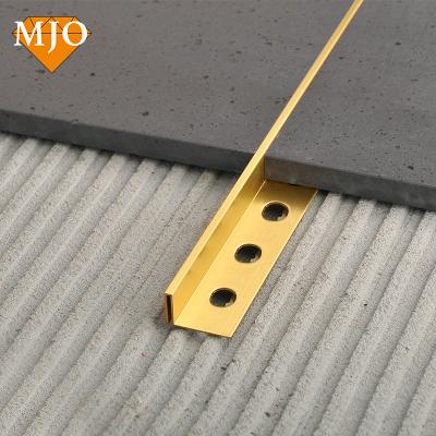 China Foshan MJO Modern Brass Tile Trim Copper Tile Trim For Wall Building Decoration U Shape New Style Stainless Steel Tile Trim Free Sample for sale