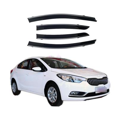 China Custom GPPS Rain Shield Door Window Shades Weather Shield Window Shades For Kia Cerato 2012-2018 for sale