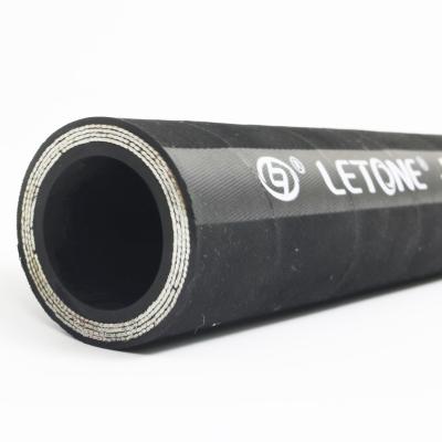 China Heavy Duty Construction Machinery LTONE SAE 100R15 High Impulse Multiple Spiral Steel Wire Reinforced Hydraulic Rubber Hose for sale