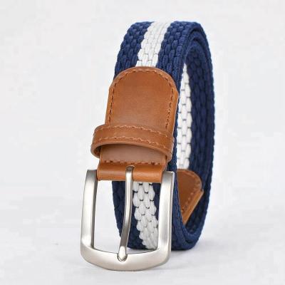 China Mens Womens Mens Womens Unisex Elastic, Fabric Braided Stretch Woven Jeans Polyester Belts for sale