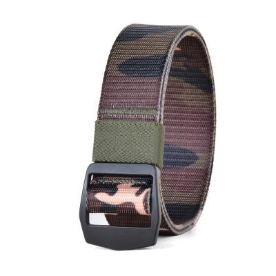 China Wholesale Men's Nylon Stocking Cloth Nylon Tbelt Zinc Metal Buckle Combat Electroplating Military Tactical Belt Hunting Rise for sale