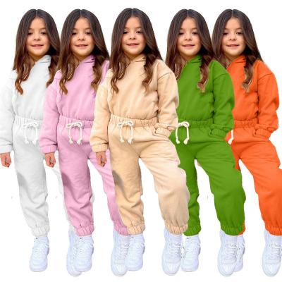 China 2pcs/set Winter Autumn 1-8Y Long Sleeve Hoodies+Casual Pants Children Breathable Girl's Clothing Kids Clothes Girls Sport Wear for sale