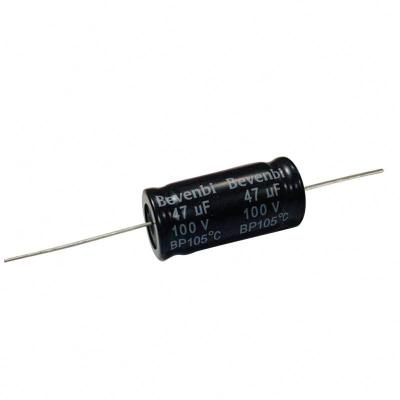 China Crossover Bevenbi Crossover Capacitor 47uf 100V Non-Polar Electrolytic Aluminum Foil 50UF 100V 50V 5 Years NP E Axial Caps Through Hole for sale