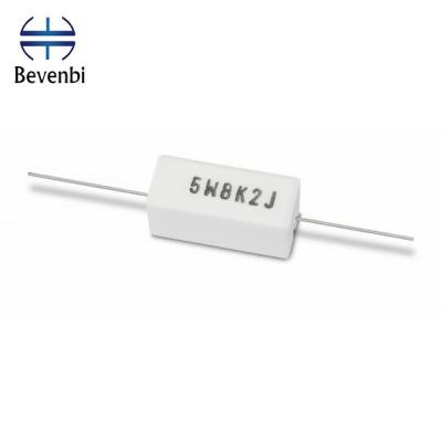 China Aixal Lead Output Bevenbi SQP Cement Axial Leaded Resistors 5W 0R1~47RJ mostly use for crossover design for sale