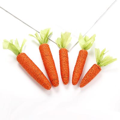 China Viable Paper Rope Carrot Cat Toy Pet Products Wholesale In Stock Fast Delivery Cat Toy for sale