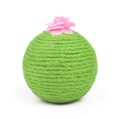 China Viable Cactus Sisal Cat Claw Ball Toy Cat Prickly Pear Cat Toy for sale