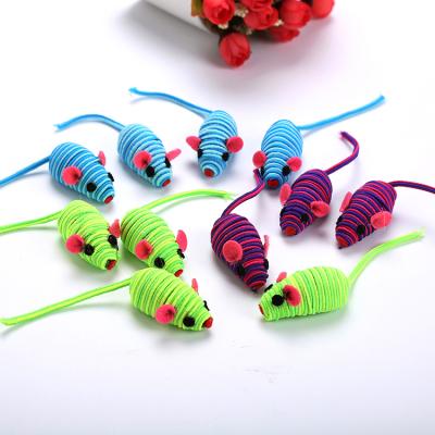 China Wholesale Viable Elastic Rope Mouse Cat Toy Pet Supplies In Stock Fast Delivery Cat Toy for sale