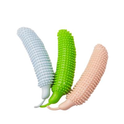 China New Pet Toy Cucumber Dog Bite Viable Molar Bite Toy Dog Training Toy Durable Interactive Dog Bite Stick for sale