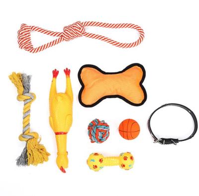 China Viable Rope Collar Cotton Costume Toy Chicken Dog Toy Dog Toy Vocal Set for sale