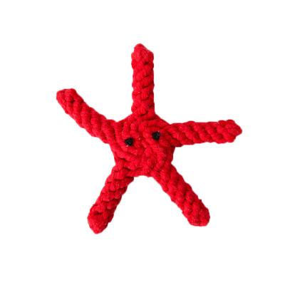 China Hot Selling Viable Cotton Rope Starfish Dog Simulated Toys Dog Chewing Interactive Toy Dog Toy Wholesale for sale