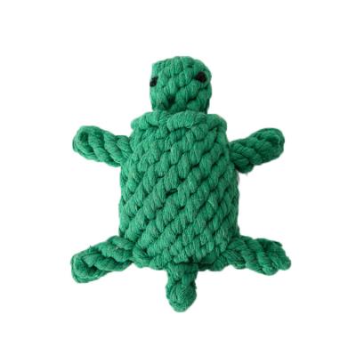 China Viable Hot Selling Simulated Toys Dog Cotton Rope Turtle Dog Chewing Interactive Toy Dog Toy Wholesale for sale