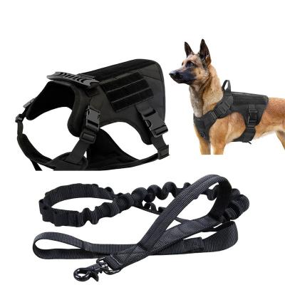 China Viable Wholesale Large Command Dog Hunting Service Dog Tactical Vest for sale