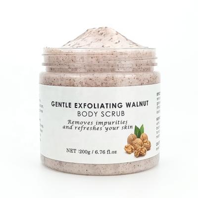 China Dark Circles Walnut Exfoliating Body Scrub Organic Body Scrub for sale