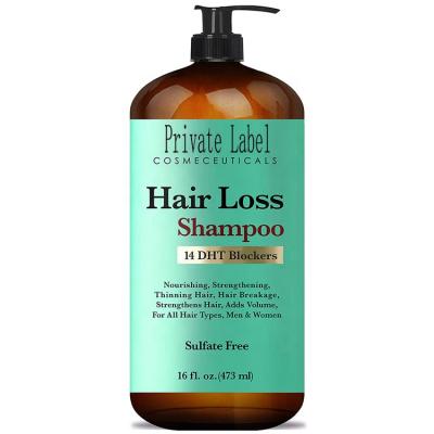 China Natural Loss Prevention Hair Care Shampoo Anti Hair Loss Strengthens Hair Blockers DHT Customized Products for sale