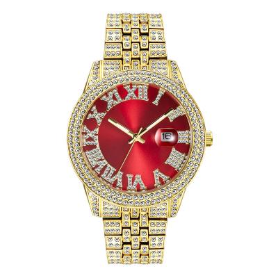 China NEW High Quality Diamond Bezel Elite Watch from Diamond English Watch Stainless Steel Roman Watch 18K Gold Ice Water Automatic Date for sale