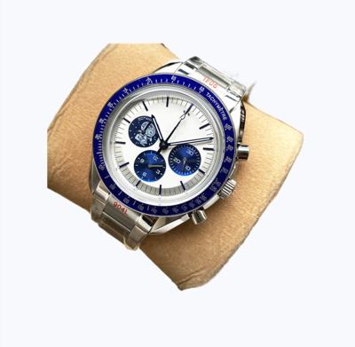 China Logo Astronaut Automatic Multifunction Watch Phase Luminous Chronograph Men's Automatic Mechanical Watch Date Moon Watch for sale