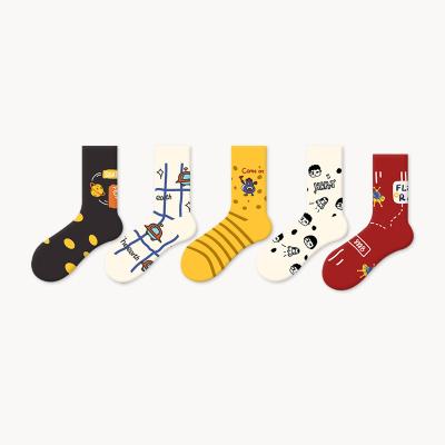 China QUICK DRY socks fabric Custom Happy Funny Logo cotton thumps calcetines spring women socks for sale