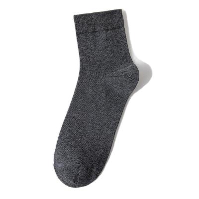 China Breathable ready to ship black Japanese factory in-stock cotton crew socks for men in spring and fall for sale