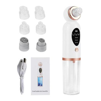 China Interchangeable Ultra Micro Micro Pore Bubble Heads Acne Remover Acne Treatment 6 Suction Electric Facial Blackhead Remover for sale