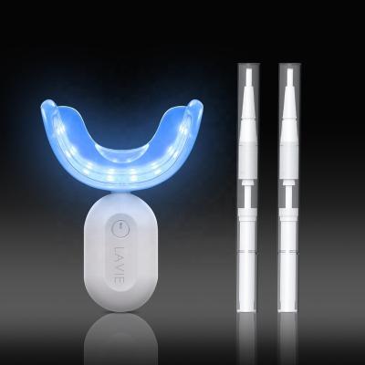 China Teeth Whitening 16 LED Lights Home Professional Silicone Tray Teeth Whitening Kit Custom Made Teeth Whitener Food Grade for sale