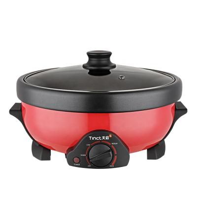 China Commercial High Quality Multifunctional Custom Cooking Electric Hot Pot With Supplied Grill Pan for sale