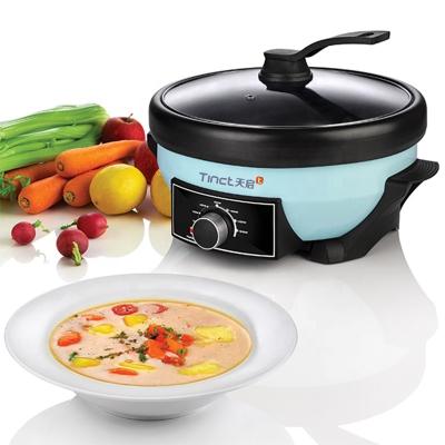 China Commercial easy to clean adjustable temperature multifunctional electric hot pot with barbecue grill for sale