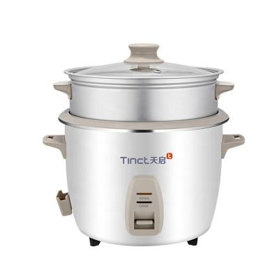 China Outdoor Chinese Supplier Hot Selling Electric Drum Rice Cooker With Steam Tray Provided for sale