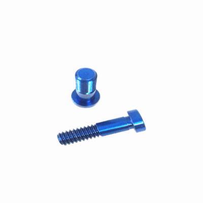 China Bike Accessories M6 Ti Bolt Socket Screws Shell Head Titanium Bolts Burned Blue Torx Screws For Bike Motorcycle for sale