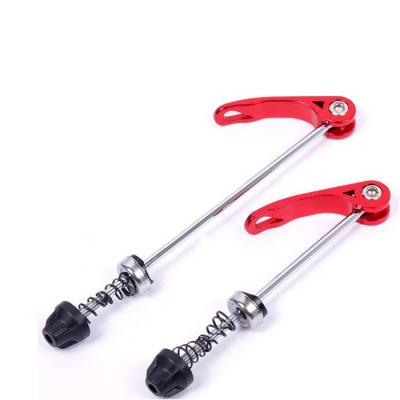 China Easily use cycling front and rear lever 145/185mm high quality bicycle mountain road wheel hub skewers quick release clip bolt for sale