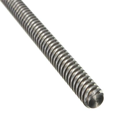 China Customized stainless steel cnc 3d printer Trapezoidal Rod T8 lead screw thread with brass nut for sale