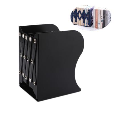 China Office Eco-friendly Top Telescopic Foldable Expandable Expandable Bookends Metal Selling Book Stand Expandable Bookends for sale