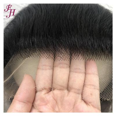 China Konts FH Small Hairline Human Hair Natural Raw Lace Wig Pre Plucked 13x4 Lace Closure 13x4 Lace Frontal Thin Headband for sale