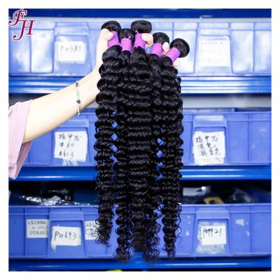 China Wholesale 100% Original Unprocessed Deep Wave FH Indian Virgin Hair Weave Deep Wave Virgin Hair Bundles for sale