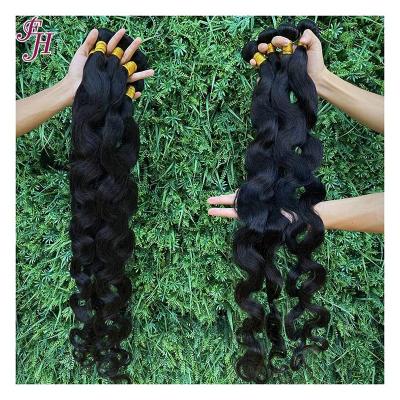 China Factory Supply Raw Indian Body Wave FH Seller Body Wave Human Virgin Hair Weaves Virgin Hair Bundles 8-40inch for sale