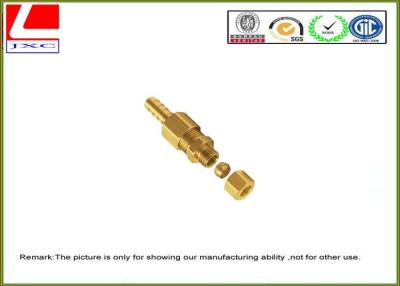 China High Precision CNC machined parts brass shaft hydraulic pneumatic fitting for sale