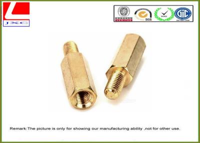 China High Precision Cnc Turning Male Female Thread Bolts , Brass Machined Parts For Fastener for sale