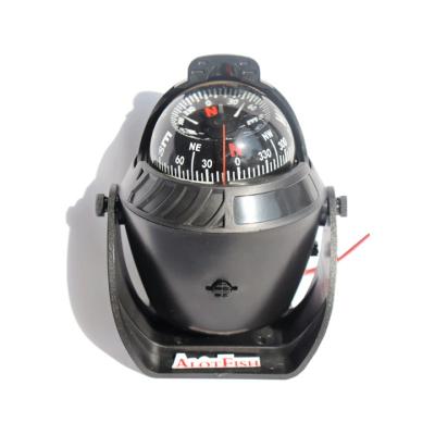 China Home Compass Navigation Guide Ball Compass With Bright Magnetic Declination Adjustment Outdoor LED Ocean Lamp for sale