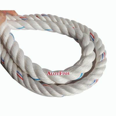 China Packing Mooring Boat Rope 3stands PP Rope Fishing Net Rope Gillnet Rope For Trawl for sale