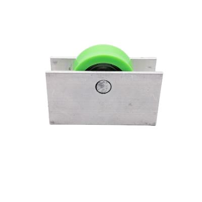 China Smooth Single Nylon Window Wheel Gliding Wheel Pulley Aluminum V Groove Roller for sale